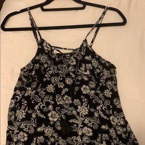 A black and white top